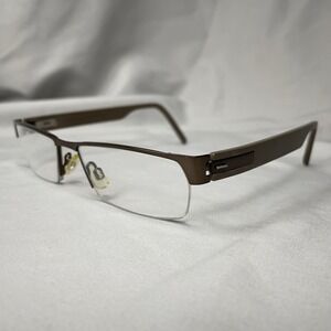 Morel France Lightec 6737L Eyeglasses Frames Only Lightweight 52-16-140 Half Rim